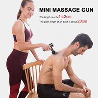 Masaż pistolet Mini kieszeń masażer głębokie mięśnie wibracje ulga ból relaks Fitness terapia do masażu ciała relaks 6